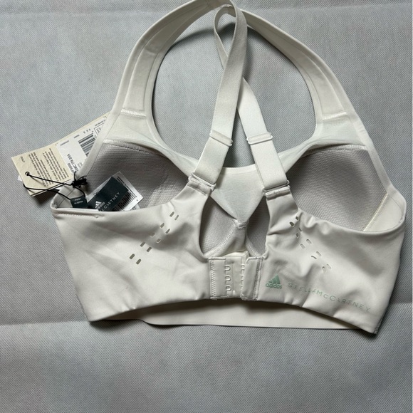Stella McCartney for adidas white and green sports bra NWT size XS - Picture 2 of 4